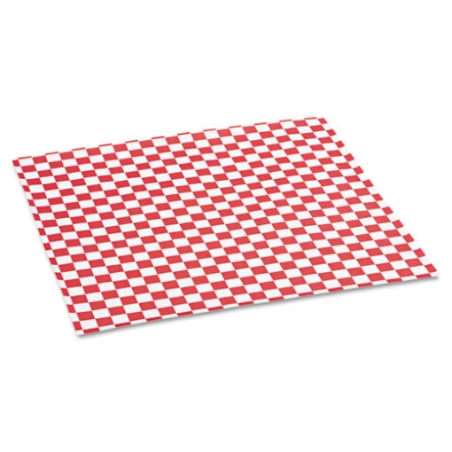 Picture of Grease-Resistant Paper Wraps And Liners, 12 X 12, Red Check, 1,000/box, 5 Boxes/carton