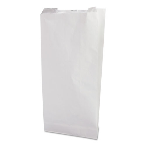 Picture of Grease-Resistant Single-Serve Bags, 6" X 6.5", White, 2,000/carton