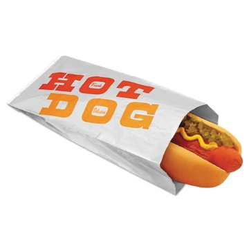 Picture of Foil/paper Bag, 1.5", 12" X 3.5", Orange, Red, Silver, 1,000/carton