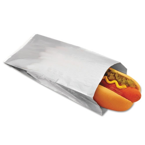 Picture of Foil Single-Serve Bags, 3.5" X 8.5", Silver, 1,000/carton