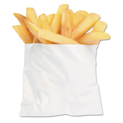 Picture of French Fry Bags, 4.5" X 3.5", White, 2,000/carton