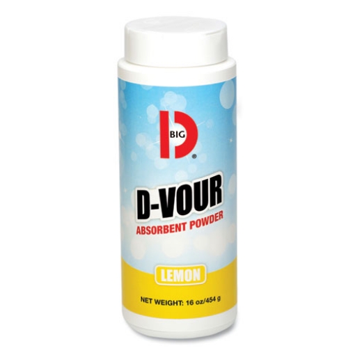 Picture of D-Vour Absorbent Powder, Lemon, 16 oz Canister, 6/Carton