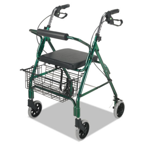 Picture of Ultra Lightweight Rollator, Adjusts 33.75" to 38", 300 lb Capacity, Green