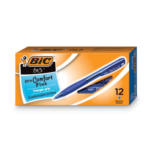 Picture of BU3 Ballpoint Pen, Retractable, Bold 1 mm, Blue Ink, Translucent Blue/Blue Barrel, Dozen