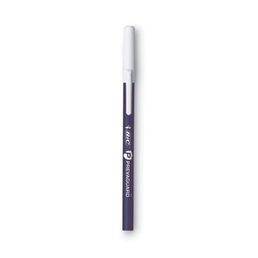 Picture of PrevaGuard Round Stic Pen, Stick, Medium 1 mm, Blue Ink, Blue Barrel, Dozen