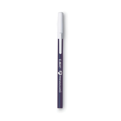 Picture of PrevaGuard Round Stic Pen, Stick, Medium 1 mm, Blue Ink, Blue Barrel, 8/Pack