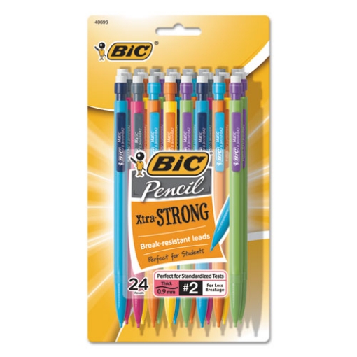 Picture of Xtra-Strong Mechanical Pencil Value Pack, 0.9 mm, HB (#2), Black Lead, Assorted Barrel Colors, 24/Pack