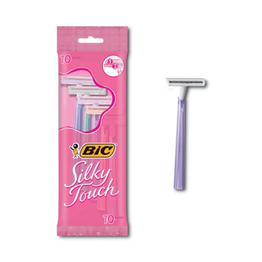 Picture of Silky Touch Women's Disposable Razor, 2 Blades, Assorted Colors, 10/pack