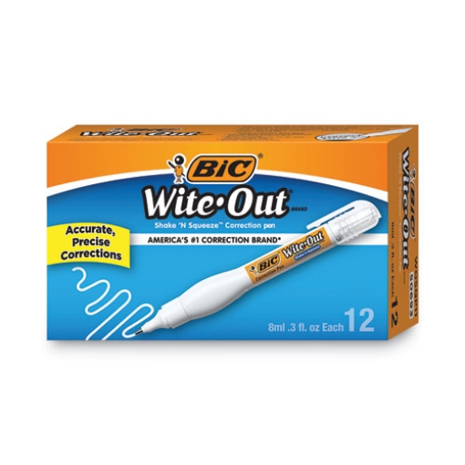 Picture of Wite-Out Shake 'n Squeeze Correction Pen, 8 Ml, White