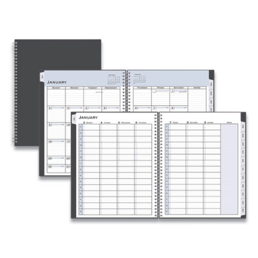 Picture of Passages Appointment Planner, 11 x 8.5, Charcoal Cover, 12-Month (Jan to Dec): 2024