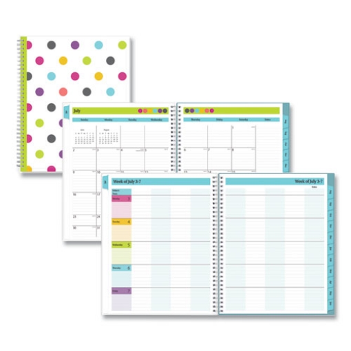 Picture of Teacher Dots Academic Year Create-Your-Own Cover Weekly/Monthly Planner, 11 x 8.5, 12-Month (July to June): 2023 to 2024