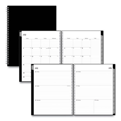 Picture of Enterprise Academic Weekly/Monthly Planner, Enterprise Artwork, 11 x 8.5, Black Cover, 12-Month (July to June): 2023 to 2024