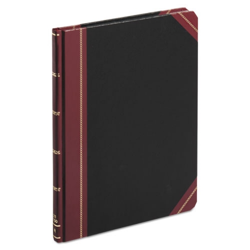 Picture of Extra-Durable Bound Book, Single-Page 5-Column Accounting, Black/maroon/gold Cover, 10.13 X 7.78 Sheets, 150 Sheets/book