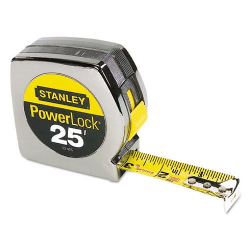 Picture of Powerlock II Power Return Rule, 1" x 25 ft, Chrome/Yellow