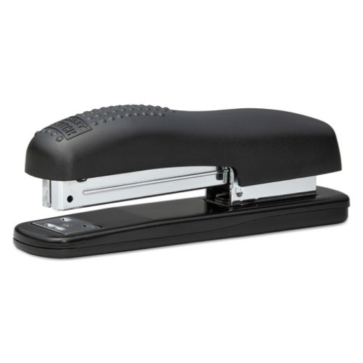 Picture of Ergonomic Desktop Stapler, 20-Sheet Capacity, Black