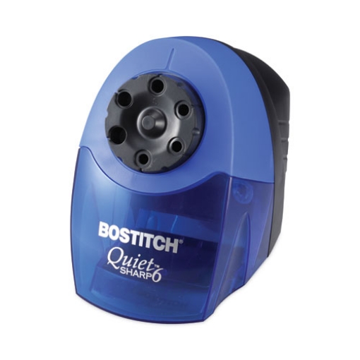 Picture of Quietsharp 6 Classroom Electric Pencil Sharpener, Ac-Powered, 6.13 X 10.69 X 9, Blue