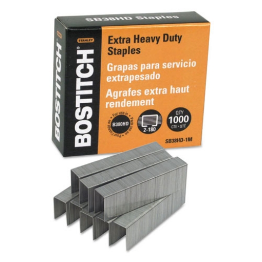 Picture of Heavy-Duty Premium Staples, 0.88" Leg, 0.5" Crown, Steel, 1,000/box