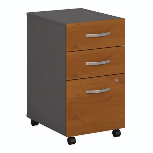 Picture of Series C Mobile Pedestal File, Left/right, 3-Drawers: Box/box/file, Legal/letter/a4/a5, Cherry/gray, 15.75" X 20.25" X 27.88"