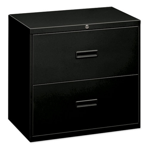 Picture of 400 Series Lateral File, 2 Legal/letter-Size File Drawers, Black, 30" X 18" X 28"