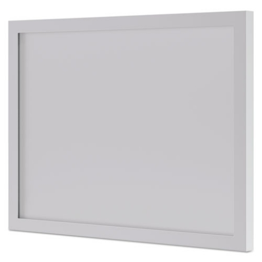 Picture of Bl Series Frosted Glass Modesty Panel, 39.5w X 0.13d X 27.25h, Silver/frosted