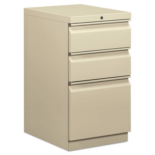 Picture of Mobile Pedestals, Left Or Right, 3-Drawers: Box/box/file, Legal/letter, Putty, 15" X 20" X 28"