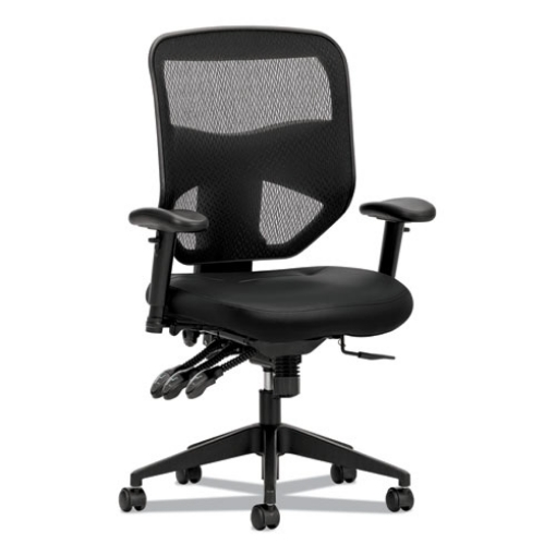 Picture of Prominent Mesh High-Back Task Chair, Supports Up To 250 Lb, 17" To 21" Seat Height, Black