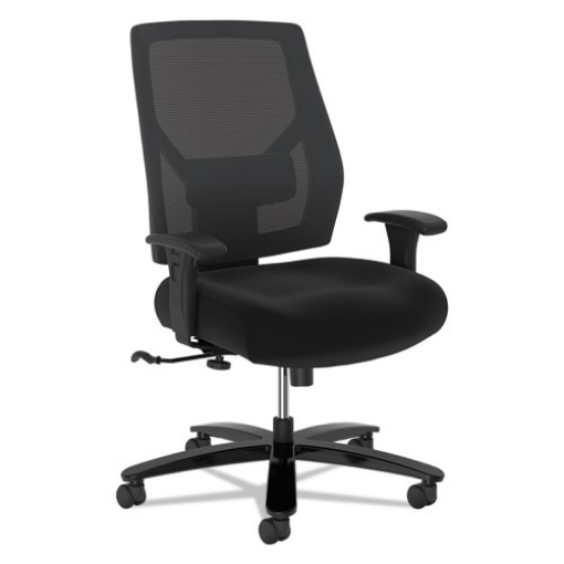 Picture of Crio Big And Tall Mid-Back Task Chair, Supports Up To 450 Lb, 18" To 22" Seat Height, Black