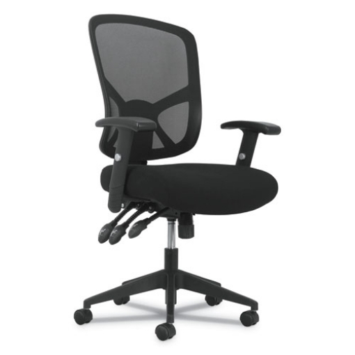 Picture of 1-Twenty-One High-Back Task Chair, Supports Up To 250 Lb, 16" To 19" Seat Height, Black