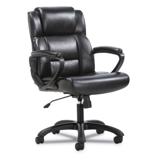 Picture of Mid-Back Executive Chair, Supports Up To 225 Lb, 19" To 23" Seat Height, Black