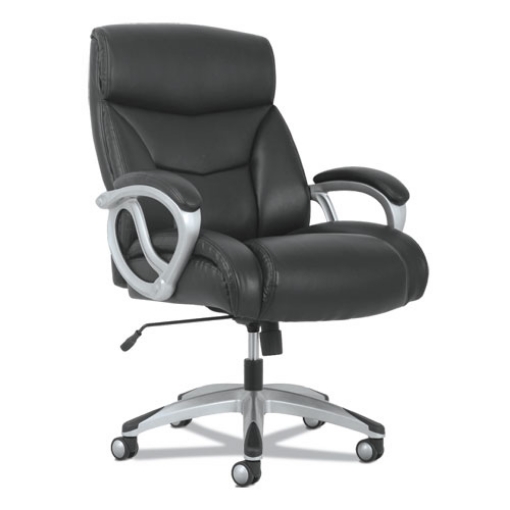 Picture of 3-Forty-One Big And Tall Chair, Supports Up To 400 Lb, 19" To 22" Seat Height, Black Seat/back, Chrome Base