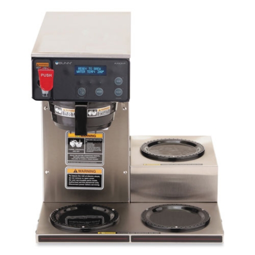 Picture of Axiom 15-3 12-Cup Low Profile Automatic Coffee Brewer, Gray/Stainless Steel, Ships in 7-10 Business Days