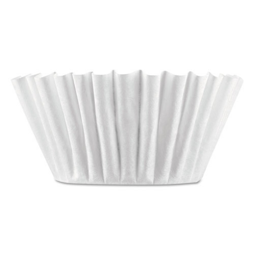 Picture of Coffee Filters, 8 To 12 Cup Size, Flat Bottom, 100/pack, 12 Packs/carton