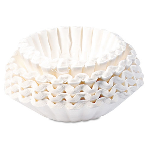 Picture of Flat Bottom Coffee Filters, 12 Cup Size, 250/pack