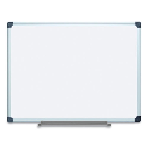 Picture of porcelain value dry erase board, 36 x 48, white surface, silver aluminum frame