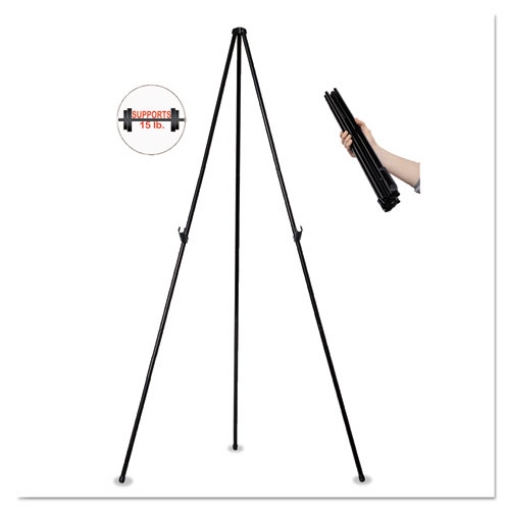 Picture of Instant Easel, 61.5" High, Black, Steel, Heavy-Duty