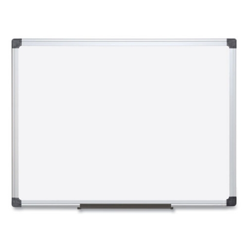 Picture of value lacquered steel magnetic dry erase board, 18 x 24, white surface, silver aluminum frame