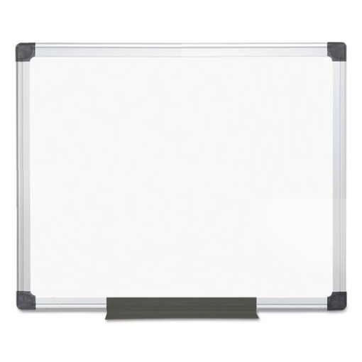 Picture of value melamine dry erase board, 24 x 36, white surface, silver aluminum frame