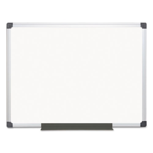 Picture of value melamine dry erase board, 36 x 48, white surface, silver aluminum frame