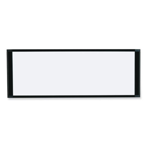 Picture of cubicle workstation dry erase board, 36 x 18, white surface, black aluminum frame