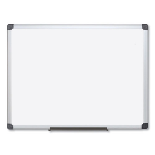 Picture of Value Lacquered Steel Magnetic Dry Erase Board, 96 x 48, White Surface, Silver Aluminum Frame