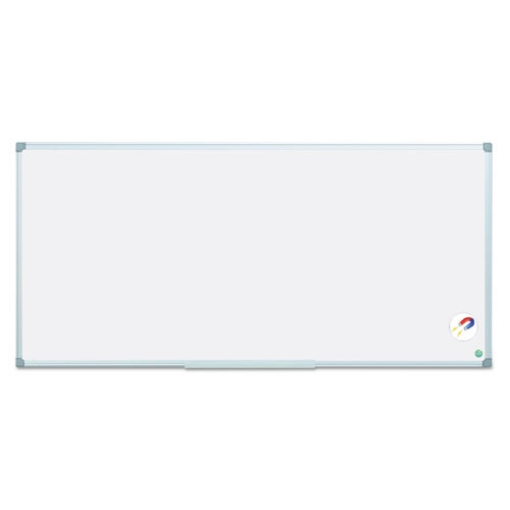 Picture of earth gold ultra magnetic dry erase boards, 96 x 48, white surface, silver aluminum frame