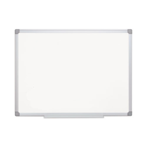 Picture of earth gold ultra magnetic dry erase boards, 48 x 72, white surface, silver aluminum frame