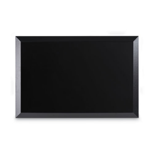 Picture of kamashi wet-erase board, 36 x 24, black surface, black wood frame