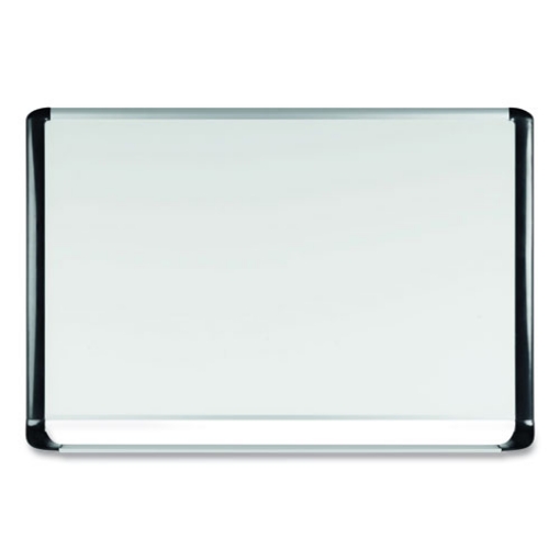 Picture of gold ultra magnetic dry erase boards, 48 x 36, white surface, black aluminum frame