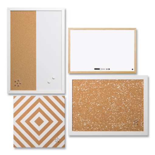 Picture of Positive Flow Neutrals Message Board Set: (2) Bulletin, (1) Bulletin/Dry Erase, (1) Magnetic Dry Erase, Assorted Sizes