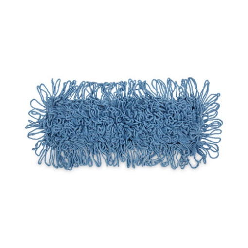 Picture of Mop Head, Dust, Looped-End, Cotton/synthetic Fibers, 18 X 5, Blue