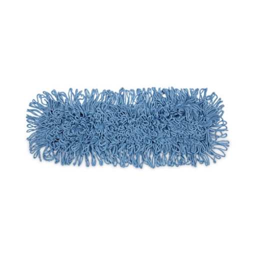 Picture of Mop Head, Dust, Looped-End, Cotton/synthetic Fibers, 24 X 5, Blue