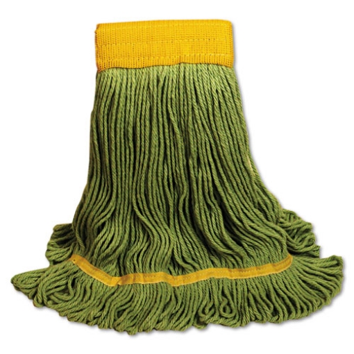 Picture of Ecomop Looped-End Mop Head, Recycled Fibers, Large Size, Green