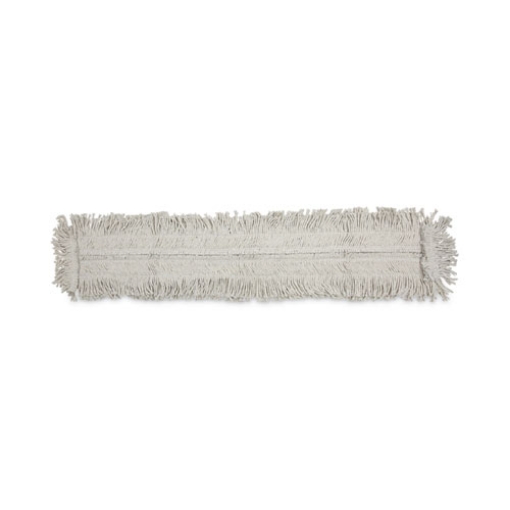 Picture of Mop Head, Dust, Disposable, Cotton/synthetic Fibers, 48 X 5, White