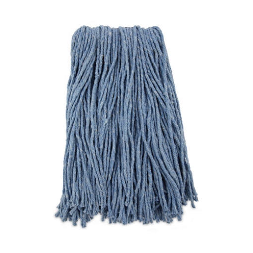 Picture of Mop Head, Standard Head, Cotton/synthetic Fiber, Cut-End, #16., Blue